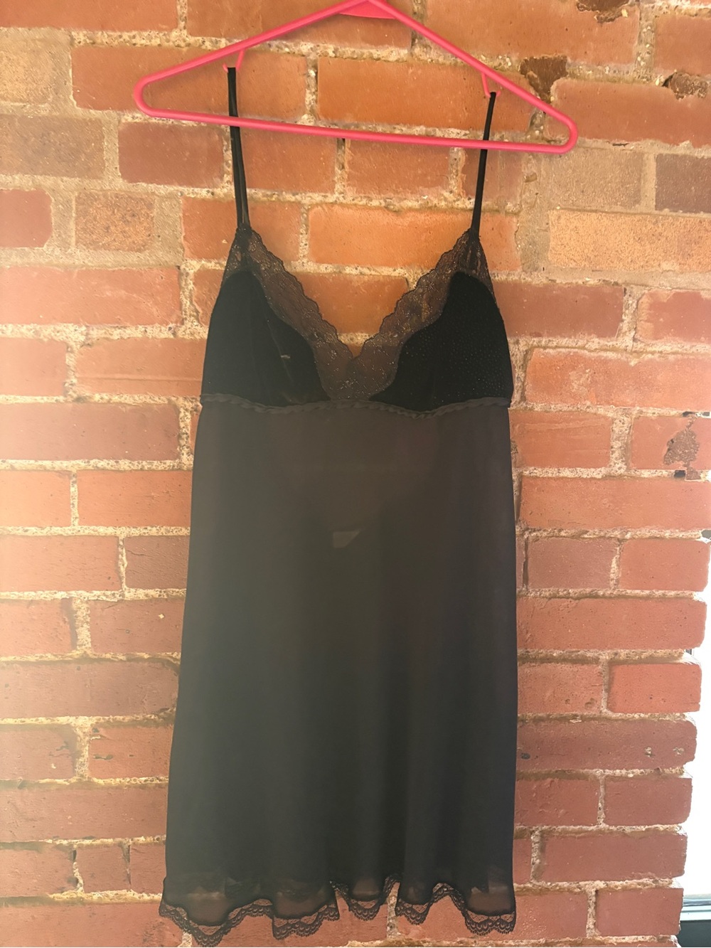 Black Lace-Trim Slip Dress - Women Intimates & Sleepwear